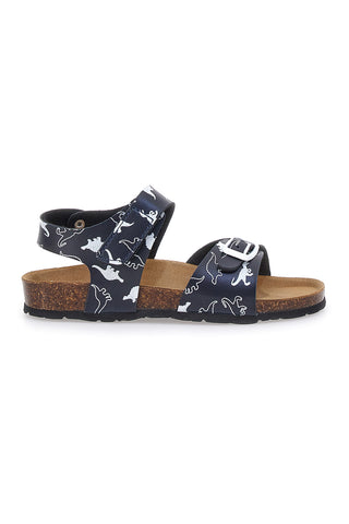 Sandali Navy z velcro trakovi in usnjenim podplatom Pitt Kids 45289