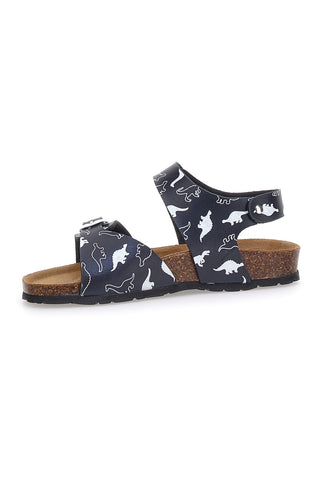 Sandali Navy z velcro trakovi in usnjenim podplatom Pitt Kids 45289