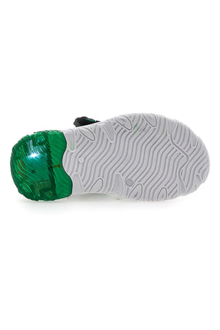 Zelene in črne sandale z velcro trakovi Disney Hulk 1010159