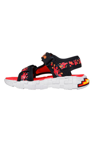 Črne in rdeče sandale SKECHERS MEGA-SPLASH 4K