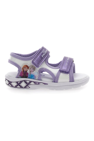 Viola sandali z lučkami in velcro trakovi Frozen D11955M