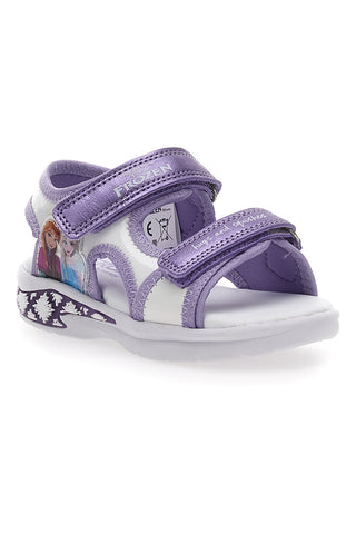 Viola sandali z lučkami in velcro trakovi Frozen D11955M