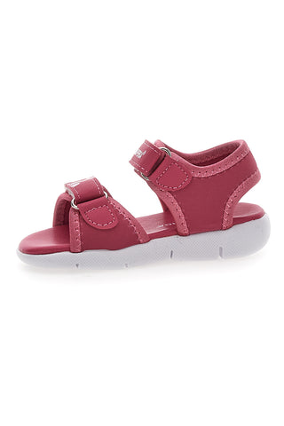 Roza sandali z natisnjenim motivom in zapenjanjem na velcro Superga S63S820