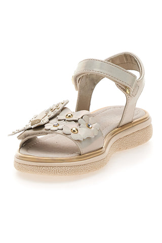 Sandali Oro z okrasnim cvetom in velcro LAURA BIAGIOTTI 96129493