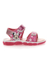 Roza sandali z lučkami in potiskom Minnie Mouse 17MN3N08L