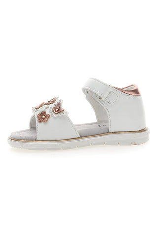 Bele in roza sandale z velcro zaponko Grazie 200C355