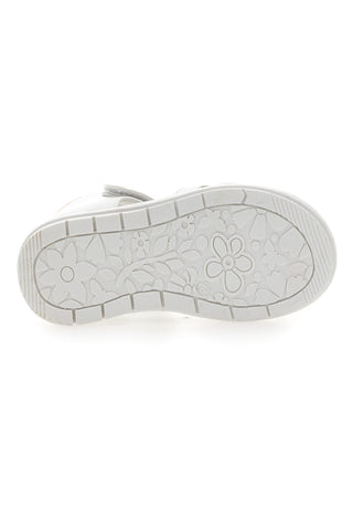 Bele in roza sandale z velcro zaponko Grazie 200C355