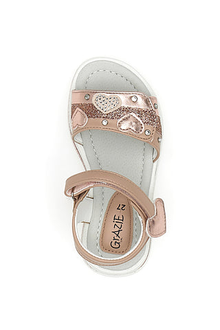 Roza sandali z zaponko Grazie Girl 218350