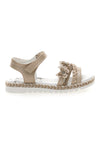 Sandali Platino z velcro zaponko Grazie 15022