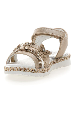 Sandali Platino z velcro zaponko Grazie 15022