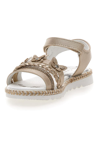 Sandali Platino z velcro zaponko Grazie 15022
