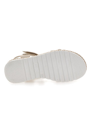 Sandali Platino z velcro zaponko Grazie 15022
