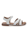 Bele sandale z velcro zaponko Grazie 15025