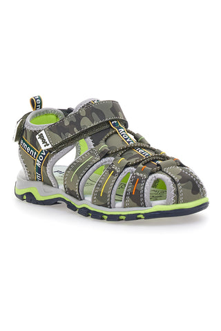 Zelene ribiške sandale z Velcro Pitt Kids 14371
