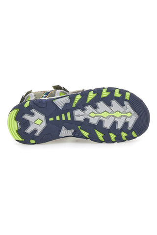 Zelene ribiške sandale z Velcro Pitt Kids 14371