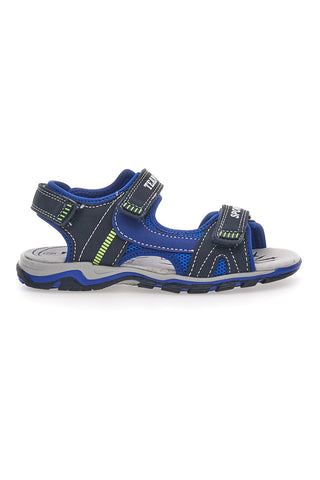 Športni sandali z modrim velcro trakom Pitt Kids143691