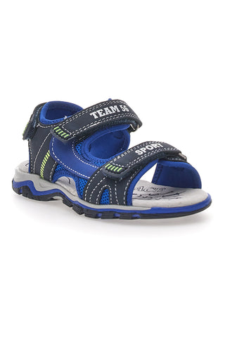 Športni sandali z modrim velcro trakom Pitt Kids143691