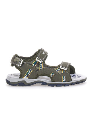Zelene sandale z velcro trakom Pitt Kids 14372