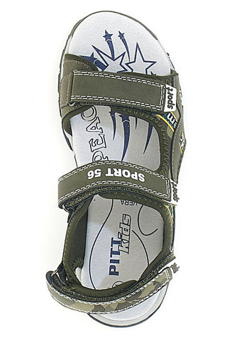 Zelene sandale z velcro trakom Pitt Kids 14372
