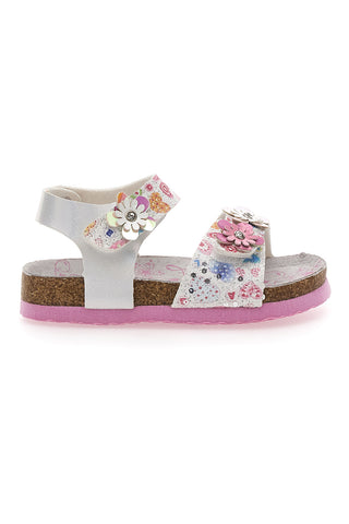 Bele sandale z unicorni PITT KIDS 14223