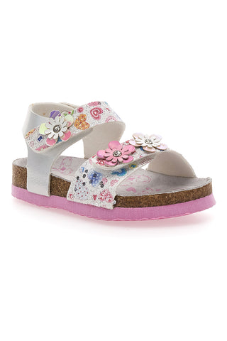 Bele sandale z unicorni PITT KIDS 14223