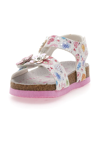Bele sandale z unicorni PITT KIDS 14223