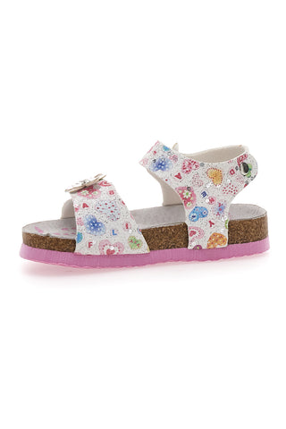 Bele sandale z unicorni PITT KIDS 14223