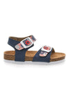 Modri sandali z vzorcem in trakom PITT KIDS 14514