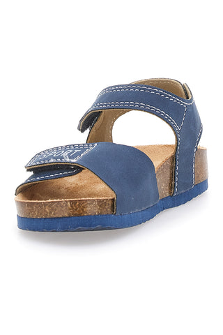 Modre sandale z zapenjanjem na velcro in napisom SPORT Pitt Kids 14513