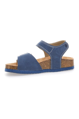 Modre sandale z zapenjanjem na velcro in napisom SPORT Pitt Kids 14513