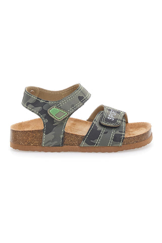 Zelene sandale z zapenjanjem na velcro in napisom SPORT Pitt Kids 14513