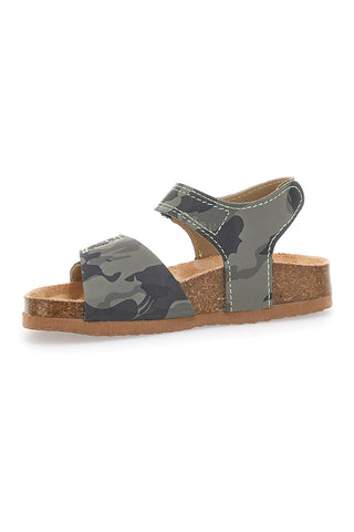 Zelene sandale z zapenjanjem na velcro in napisom SPORT Pitt Kids 14513