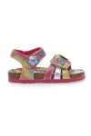 Večbarvne sandale z velcro zaponko Unicorn S8010161