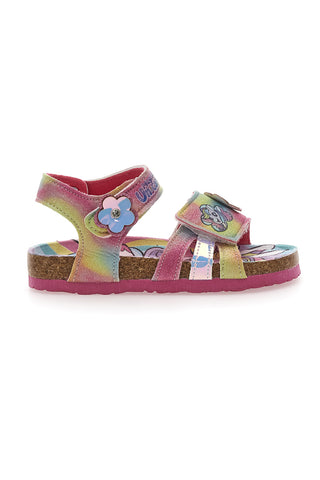 Večbarvne sandale z velcro zaponko Unicorn S8010161