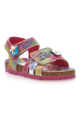 Večbarvne sandale z velcro zaponko Unicorn S8010161
