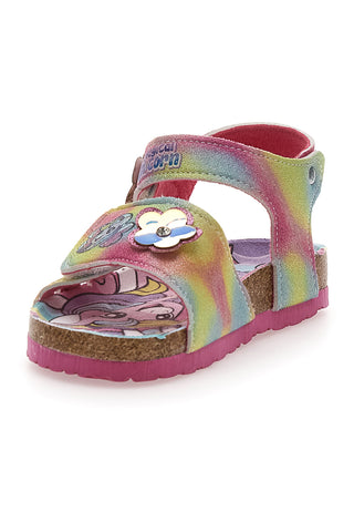 Večbarvne sandale z velcro zaponko Unicorn S8010161