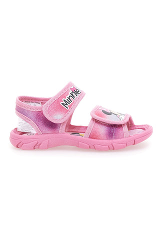 Roza sandali z Minnie potiskom in zapenjanjem na velcro Disney D3010533T