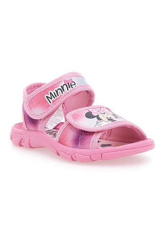 Roza sandali z Minnie potiskom in zapenjanjem na velcro Disney D3010533T