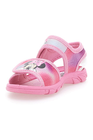 Roza sandali z Minnie potiskom in zapenjanjem na velcro Disney D3010533T