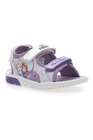 Lila sandali z dvojnim velcro trakom FROZEN D4310618S