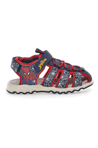 Modri sandali z velcro zaponko Spiderman R1310531