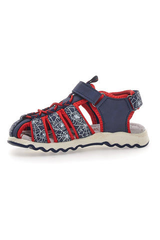 Modri sandali z velcro zaponko Spiderman R1310531