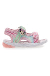 Roza in bele sandale z lučkami Minnie D3010682T