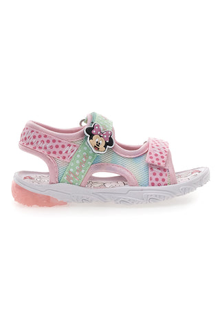 Roza in bele sandale z lučkami Minnie D3010682T