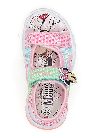 Roza in bele sandale z lučkami Minnie D3010682T