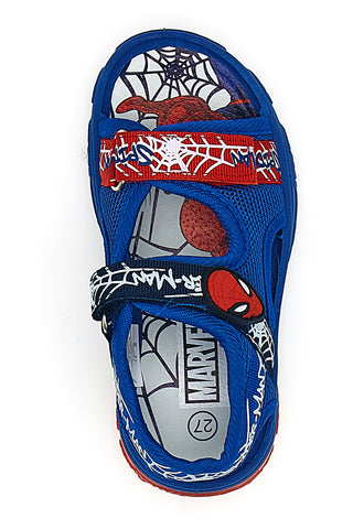 Modri sandali z velcro zaponko Spiderman R1310530T