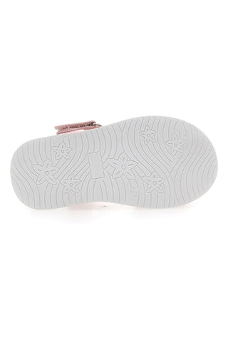 Roza sandali z zaponko in bleščicami Pitt Kids 39G2521S