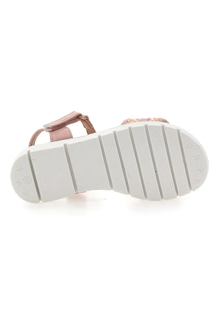 Roza sandali z okrasno zlato verigo Pitt Kids 39G2542S