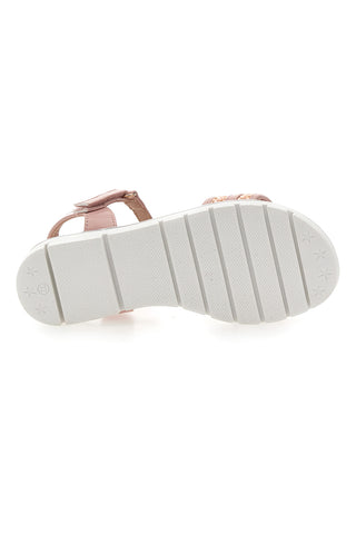 Roza sandali z okrasno zlato verigo Pitt Kids 39G2542S
