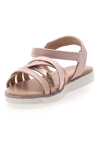 Roza sandali s prepletenimi trakovi Pitt Kids Pitt Kids 39G2546S